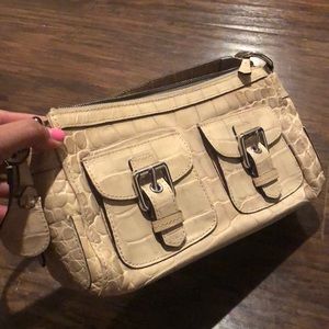 dooney and bourke beige handbolsa